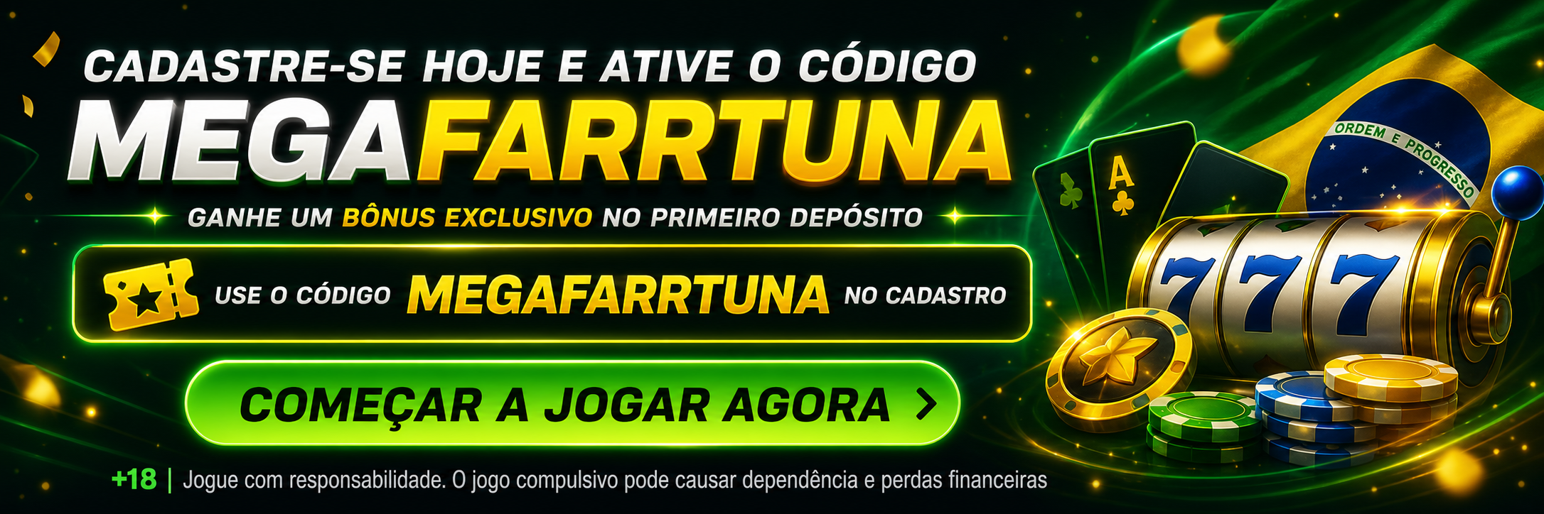 Megafarrtuna: bonus de cassino para jogadores no Brasil