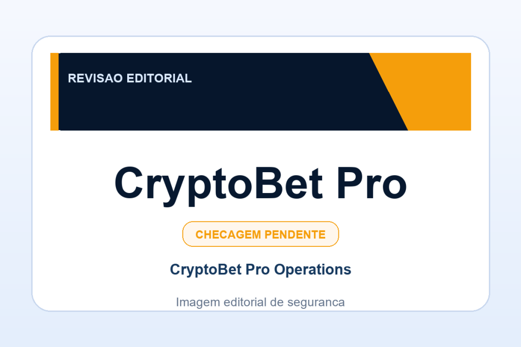Ficha visual CryptoBet Pro no SafeCasinoCompare Brasil