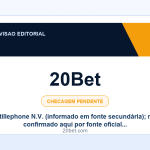Ficha visual 20Bet no SafeCasinoCompare Brasil