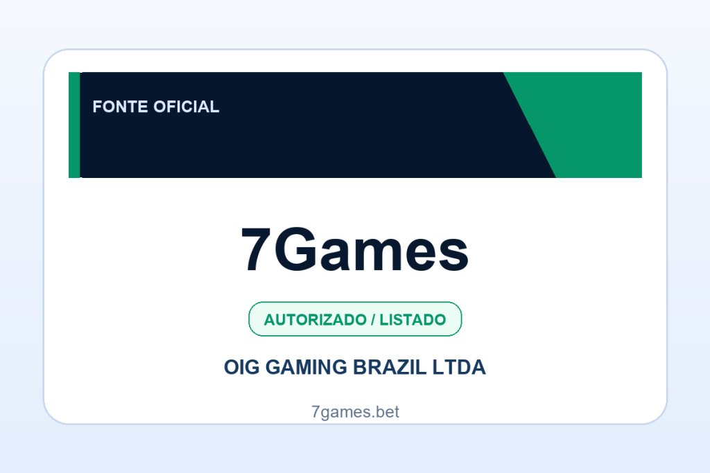 Ficha visual 7Games no SafeCasinoCompare Brasil