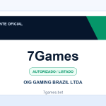 Ficha visual 7Games no SafeCasinoCompare Brasil