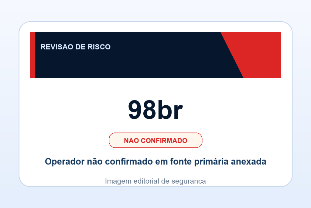 Ficha visual 98br no SafeCasinoCompare Brasil