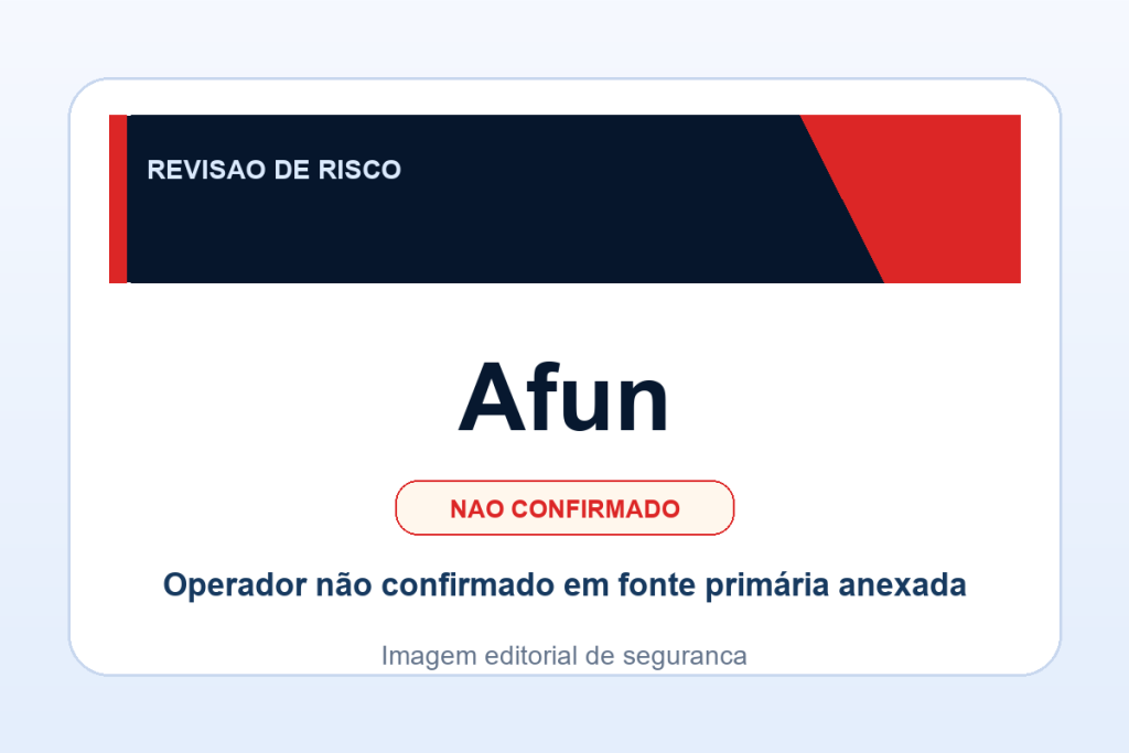 Ficha visual Afun no SafeCasinoCompare Brasil