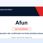 Ficha visual Afun no SafeCasinoCompare Brasil