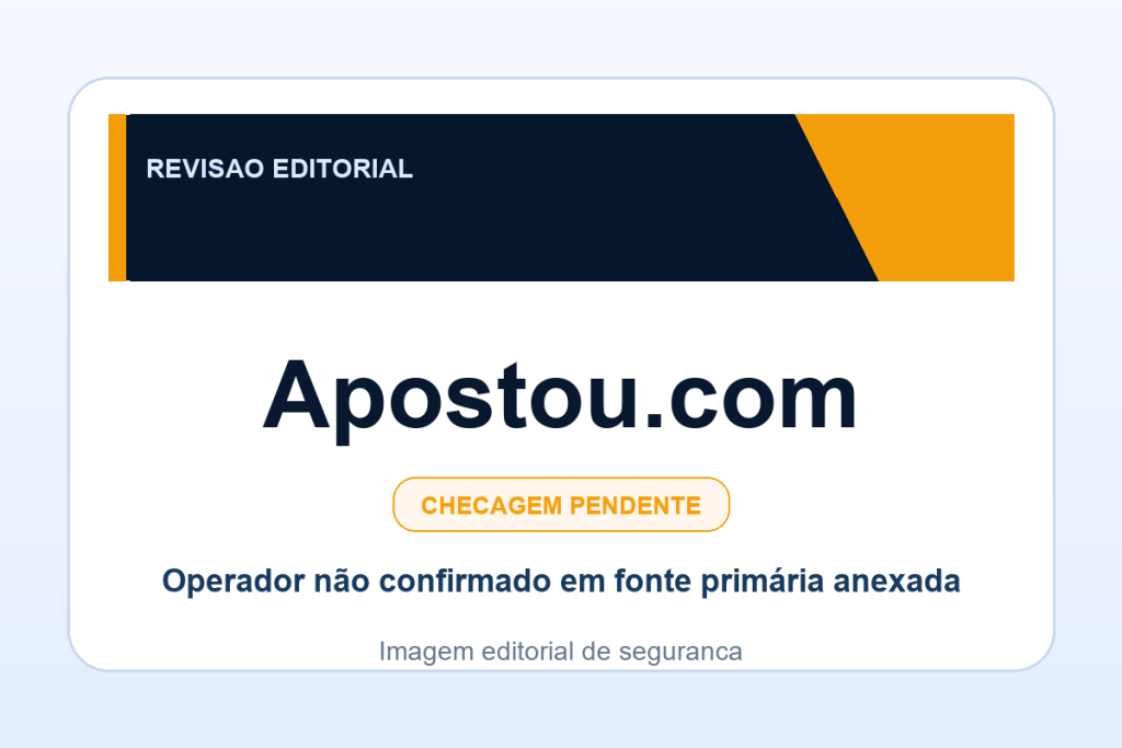 Ficha visual Apostou.com no SafeCasinoCompare Brasil