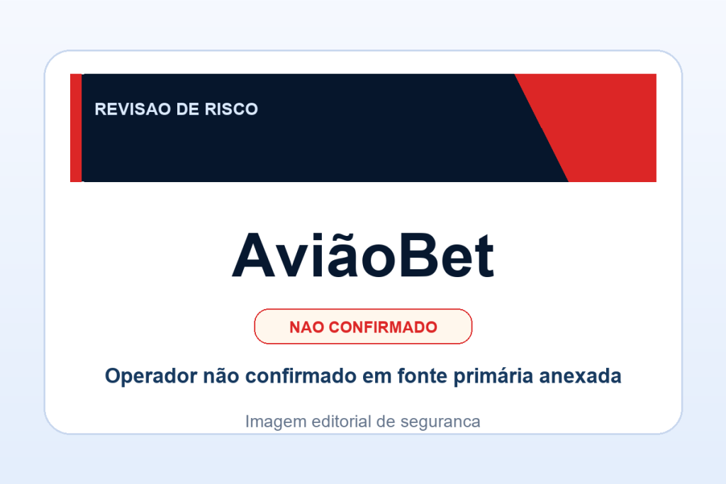 Ficha visual AviãoBet no SafeCasinoCompare Brasil