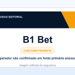 Ficha visual B1 Bet no SafeCasinoCompare Brasil
