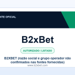 Ficha visual B2xBet no SafeCasinoCompare Brasil