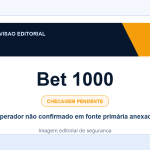 Ficha visual Bet 1000 no SafeCasinoCompare Brasil