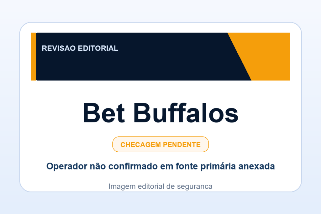 Ficha visual Bet Buffalos no SafeCasinoCompare Brasil