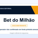 Ficha visual Bet do Milhão no SafeCasinoCompare Brasil