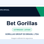 Ficha visual Bet Gorillas no SafeCasinoCompare Brasil