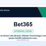 Ficha visual Bet365 no SafeCasinoCompare Brasil
