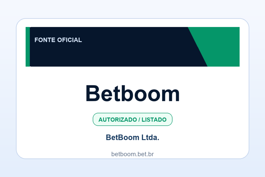 Ficha visual Betboom no SafeCasinoCompare Brasil