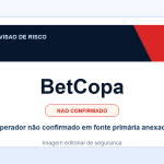 Ficha visual BetCopa no SafeCasinoCompare Brasil