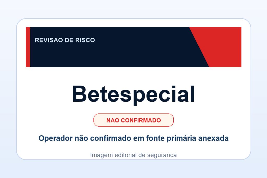 Ficha visual Betespecial no SafeCasinoCompare Brasil