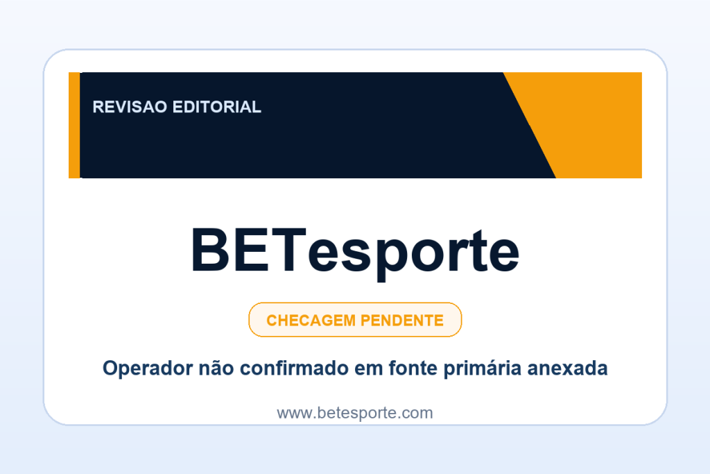 Ficha visual BETesporte no SafeCasinoCompare Brasil