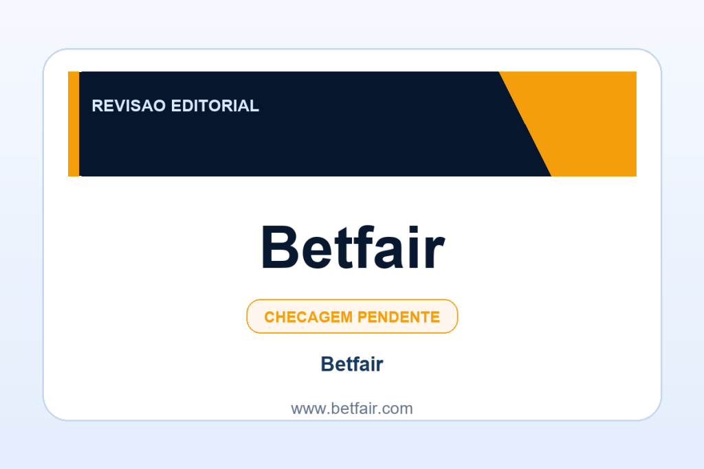 Ficha visual Betfair no SafeCasinoCompare Brasil
