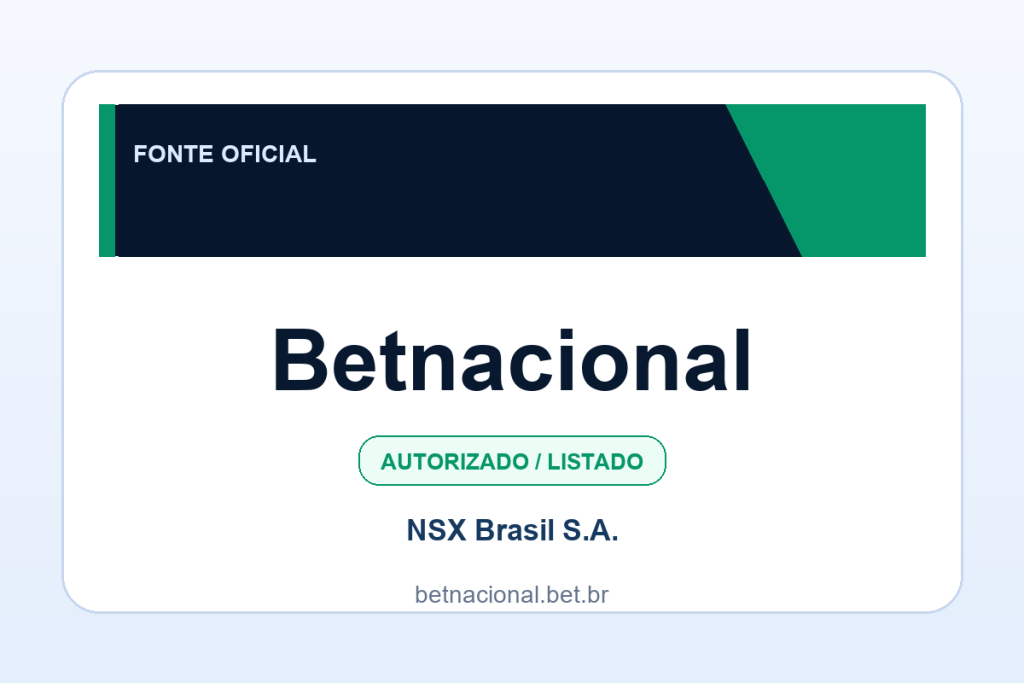 Ficha visual Betnacional no SafeCasinoCompare Brasil