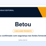 Ficha visual Betou no SafeCasinoCompare Brasil