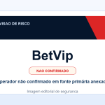 Ficha visual BetVip no SafeCasinoCompare Brasil