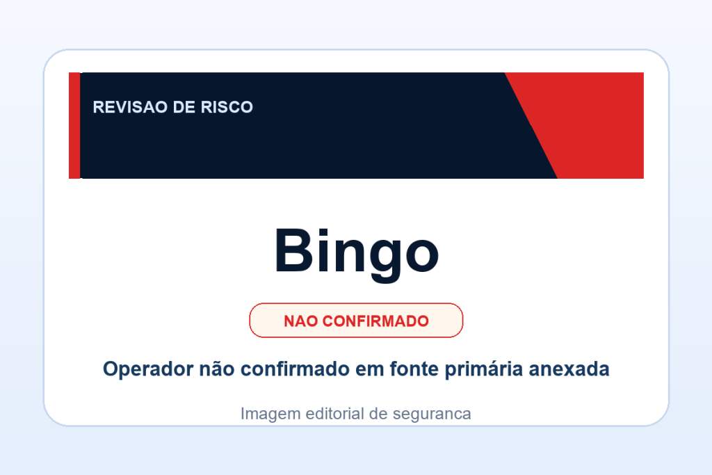 Ficha visual Bingo no SafeCasinoCompare Brasil