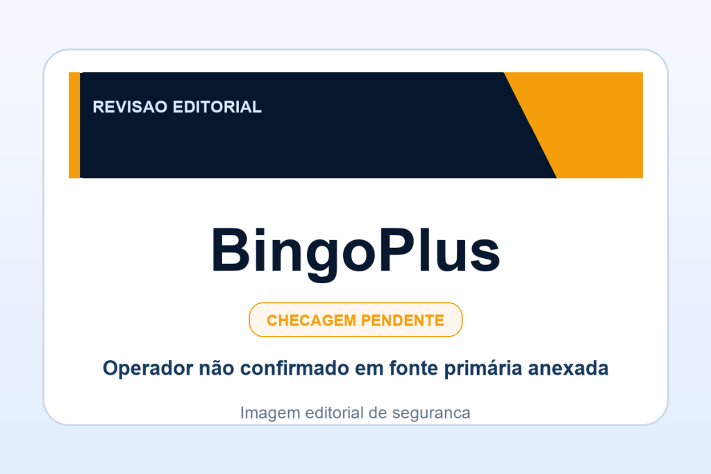 Ficha visual BingoPlus no SafeCasinoCompare Brasil