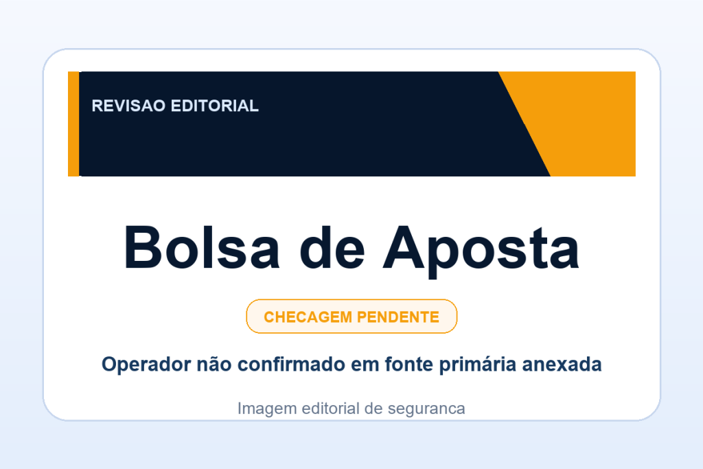 Ficha visual Bolsa de Aposta no SafeCasinoCompare Brasil