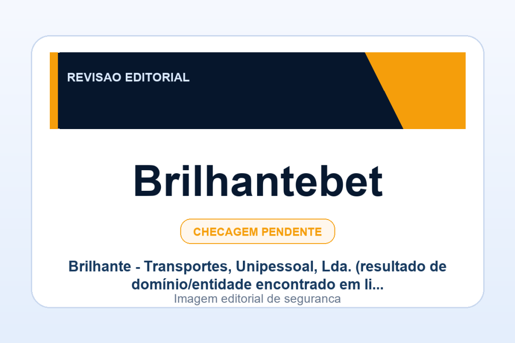 Ficha visual Brilhantebet no SafeCasinoCompare Brasil