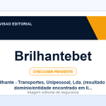 Ficha visual Brilhantebet no SafeCasinoCompare Brasil