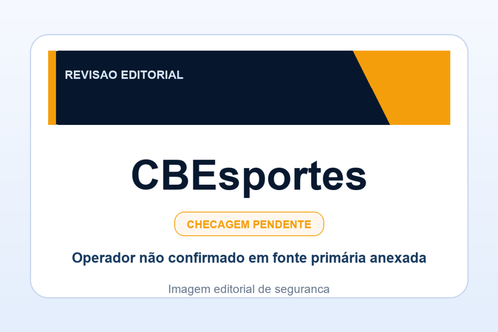 Ficha visual CBEsportes no SafeCasinoCompare Brasil