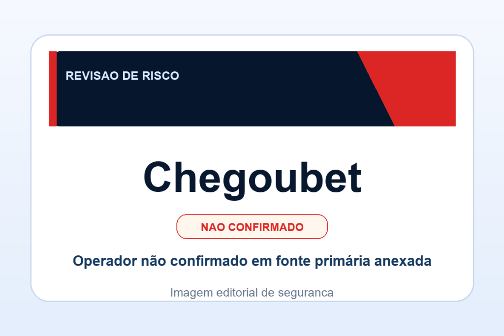 Ficha visual Chegoubet no SafeCasinoCompare Brasil