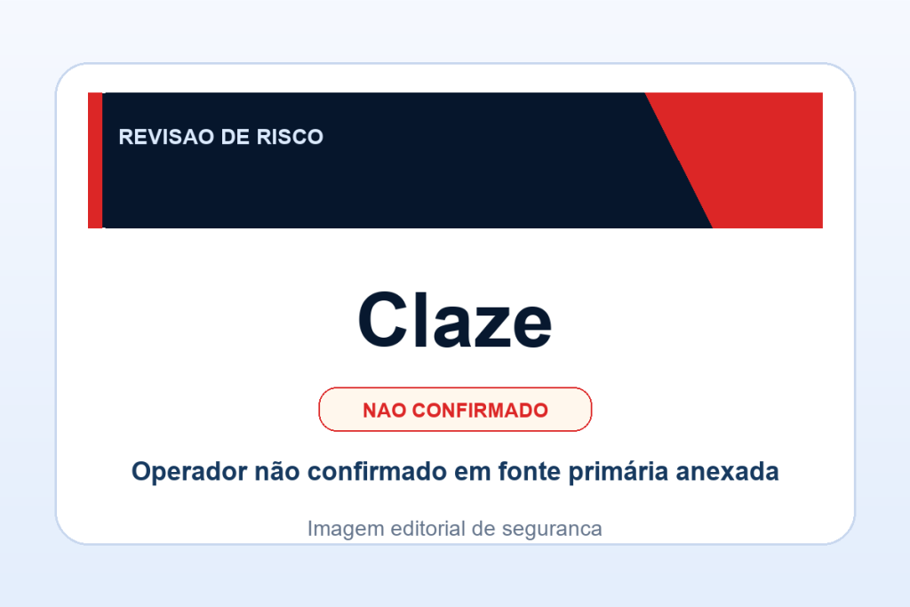 Ficha visual Claze no SafeCasinoCompare Brasil