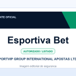 Ficha visual Esportiva Bet no SafeCasinoCompare Brasil