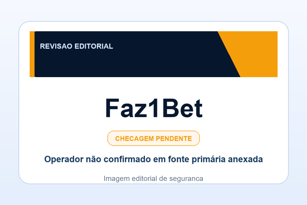 Ficha visual Faz1Bet no SafeCasinoCompare Brasil