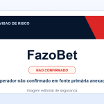 Ficha visual FazoBet no SafeCasinoCompare Brasil