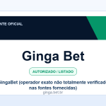 Ficha visual Ginga Bet no SafeCasinoCompare Brasil