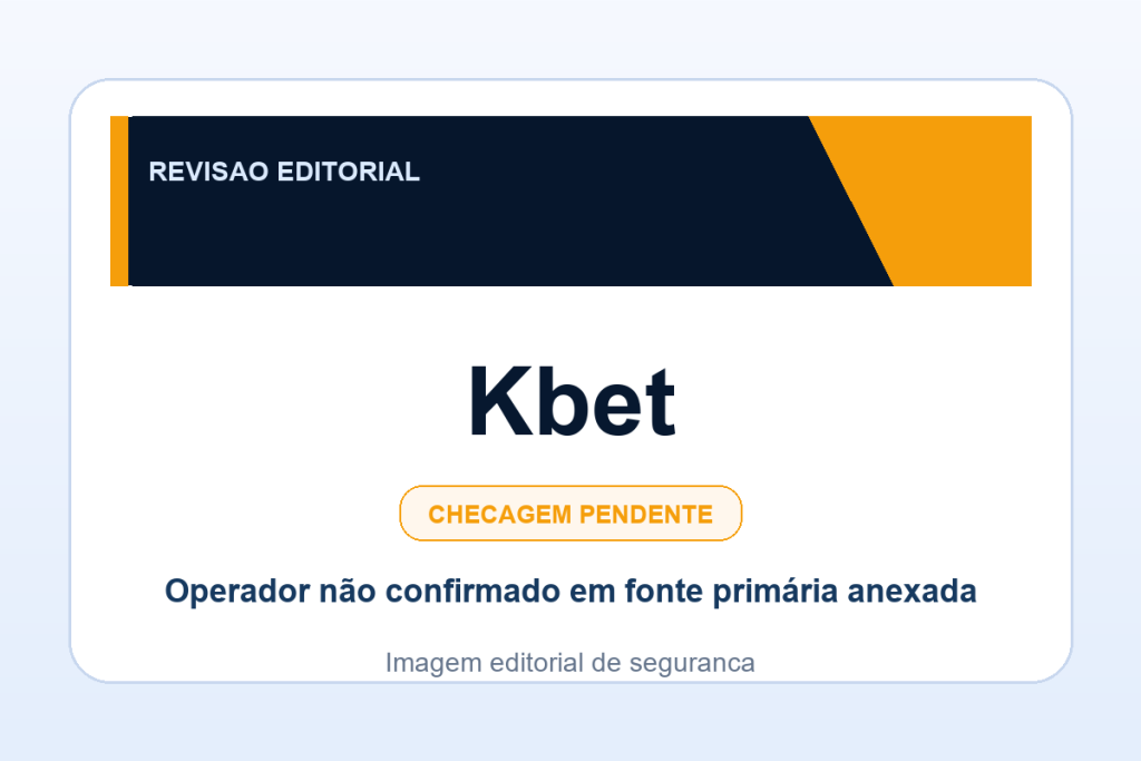 Ficha visual Kbet no SafeCasinoCompare Brasil