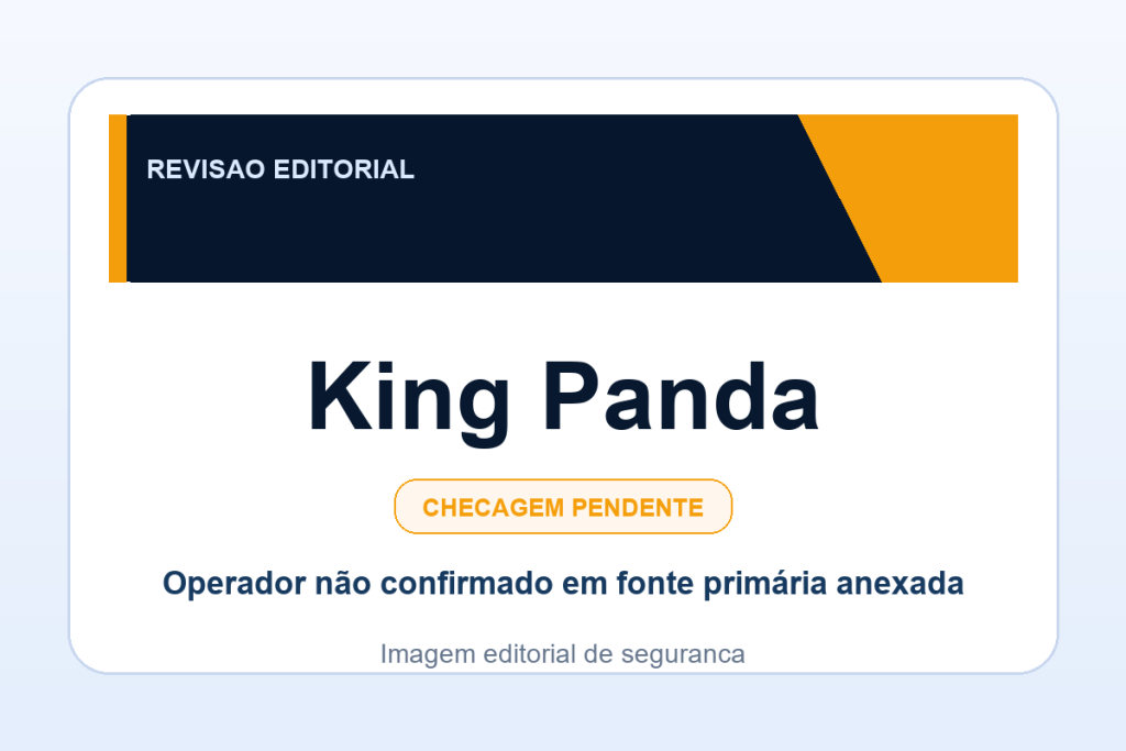Ficha visual King Panda no SafeCasinoCompare Brasil