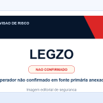 Ficha visual LEGZO no SafeCasinoCompare Brasil