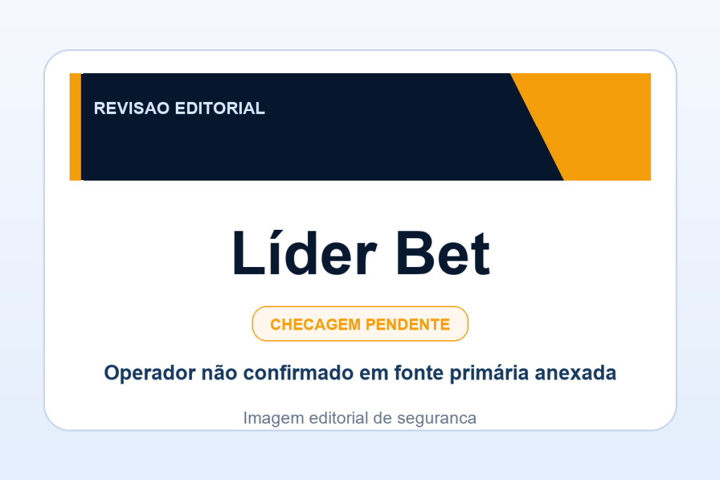 Ficha visual Líder Bet no SafeCasinoCompare Brasil