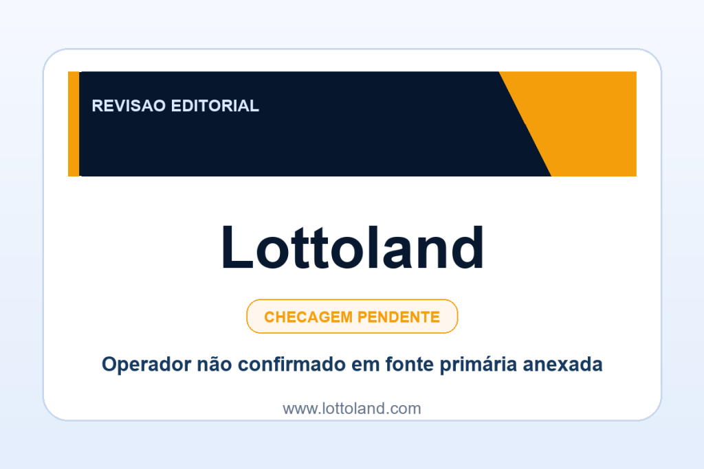Ficha visual Lottoland no SafeCasinoCompare Brasil