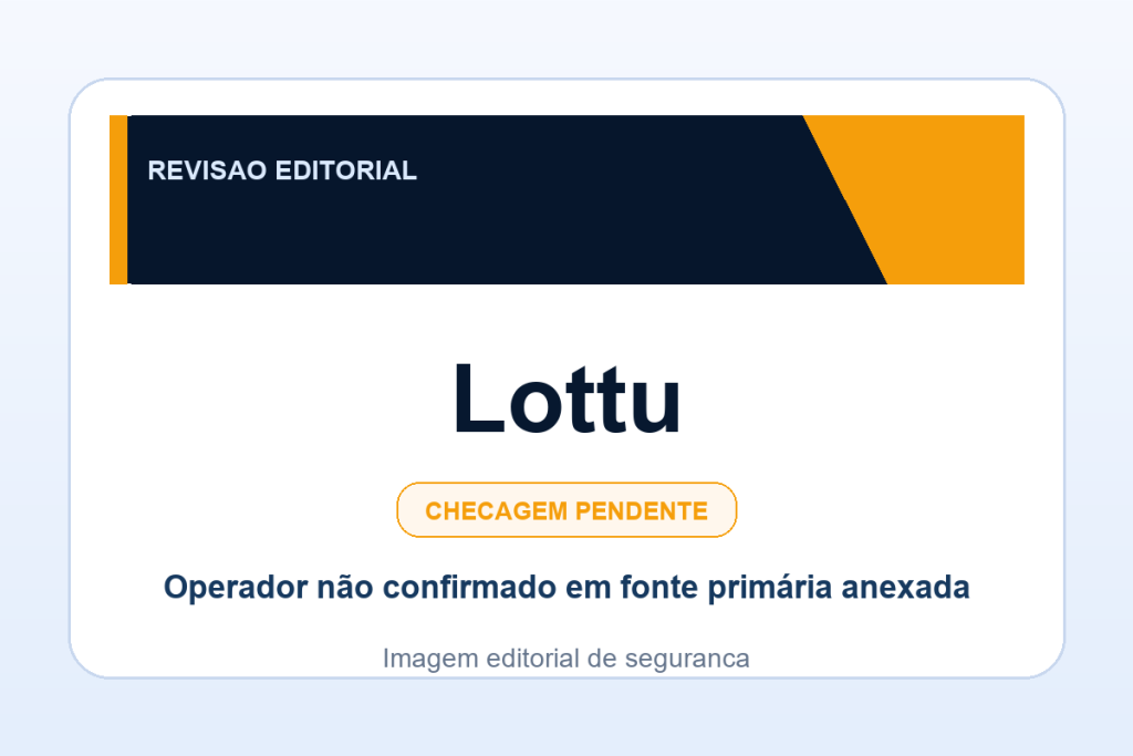 Ficha visual Lottu no SafeCasinoCompare Brasil