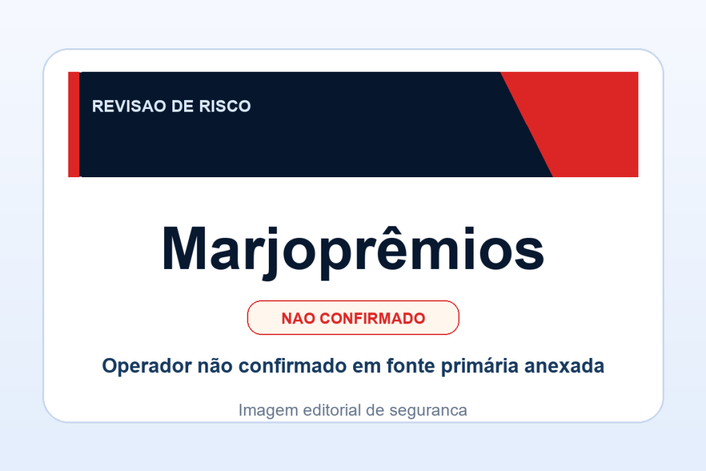 Ficha visual Marjoprêmios no SafeCasinoCompare Brasil