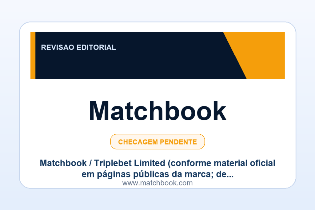 Ficha visual Matchbook no SafeCasinoCompare Brasil