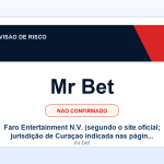 Ficha visual Mr Bet no SafeCasinoCompare Brasil