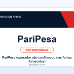 Ficha visual PariPesa no SafeCasinoCompare Brasil