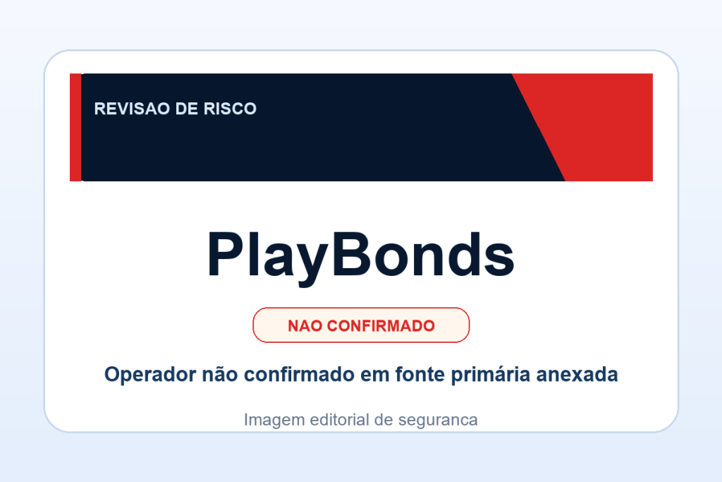 Ficha visual PlayBonds no SafeCasinoCompare Brasil