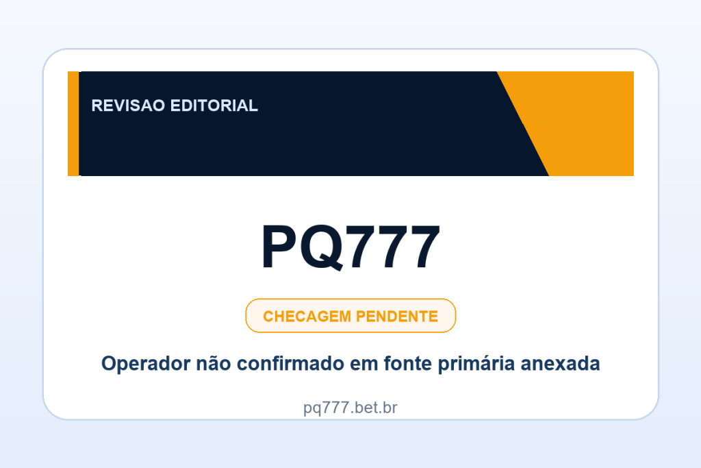 Ficha visual PQ777 no SafeCasinoCompare Brasil