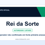Ficha visual Rei da Sorte no SafeCasinoCompare Brasil